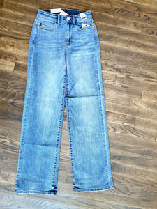 Judy Blue || Lana Vintage Wash Wide Leg Jean