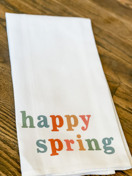 Happy Spring Multi Tea Towel