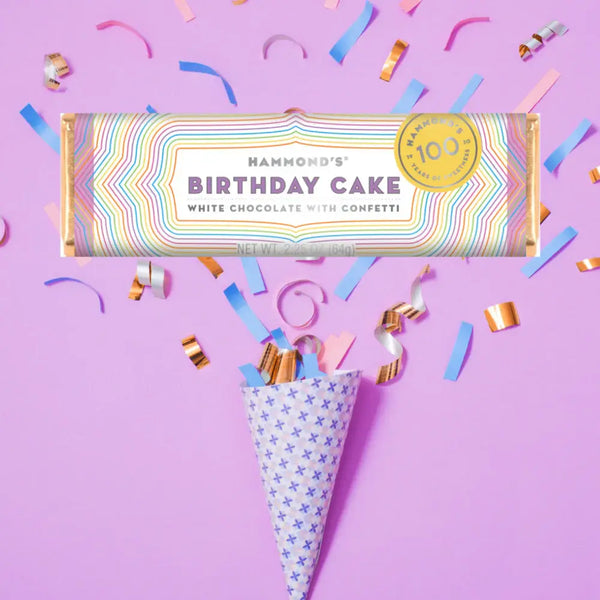 Candy Bar - White Chocolate - Birthday Cake - 2.25 oz