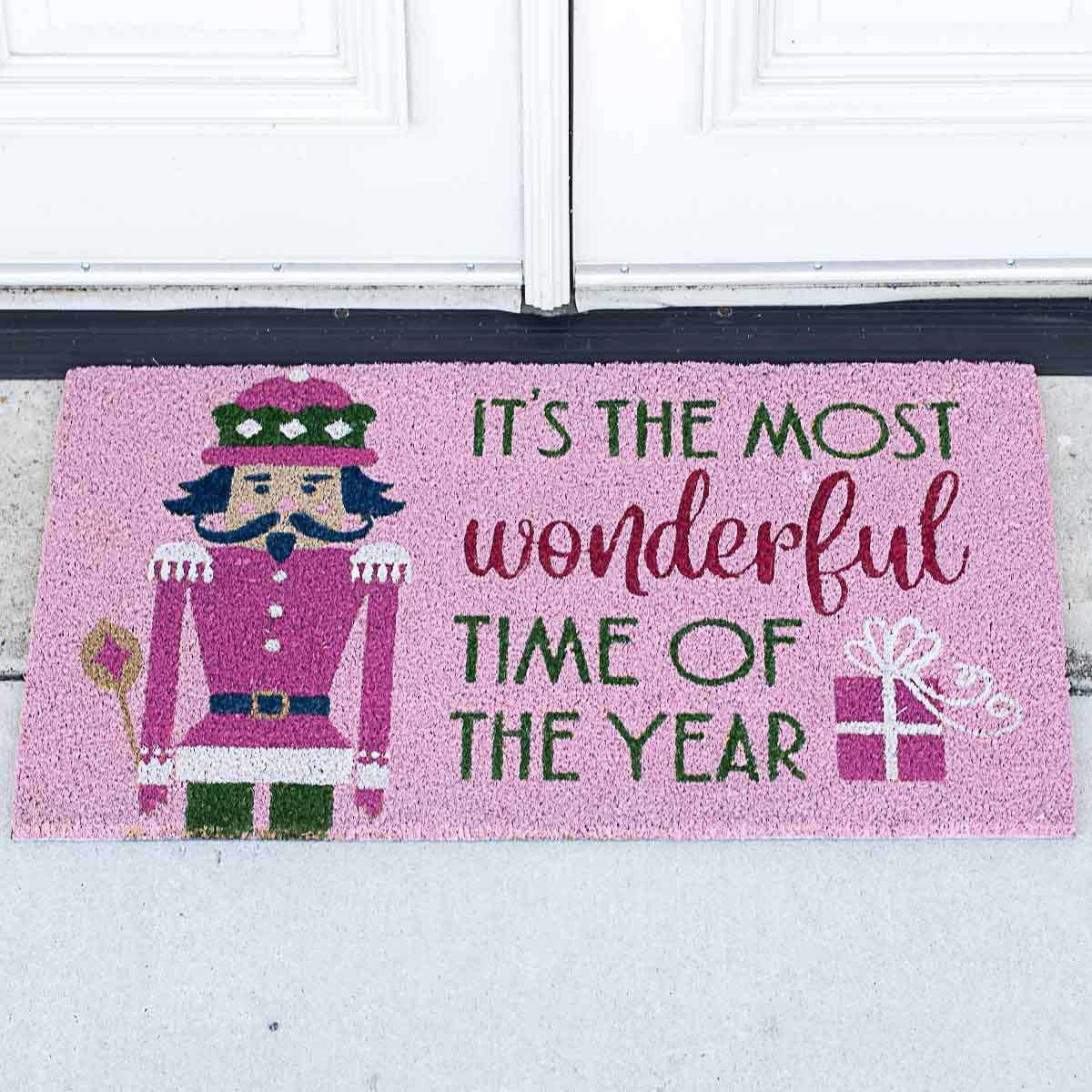 MOST WONDERFUL TIME OF YEAR DOORMAT