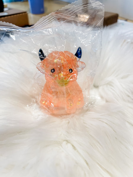 Glitter Highland Cow Squishy