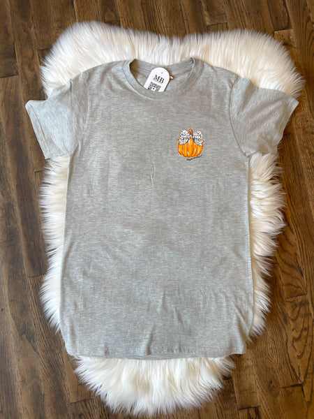 Bow Pumpkin Tee (Back Print Design)