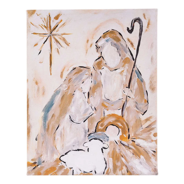 Nativity Canvas in Neutral Colors