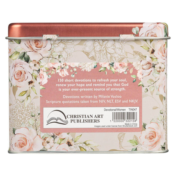 Cards in Tin Strength for a Woman's Heart