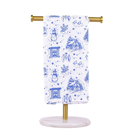 Winter Toile Hand Towel