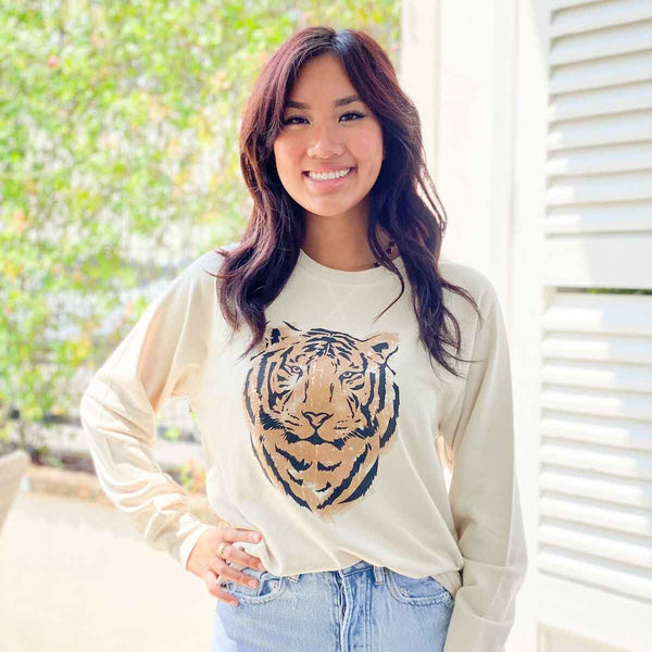 Easy Tiger Crew Neck Sweatshirt - Oatmeal