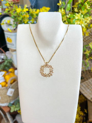 Rizen || Large Crown of Thorns Necklace - Gold