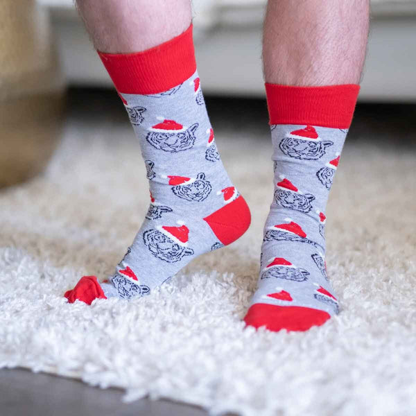 Santa Tiger Socks