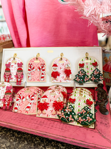 HOLIDAY BEADED EARRINGS