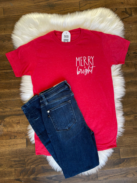 Merry & Bright Christmas Tee