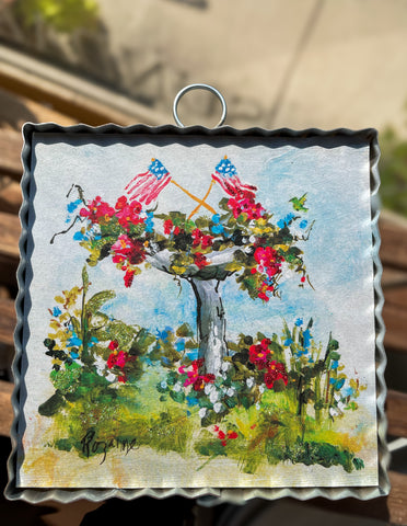 Gallery Mini || Patriotic Birdbath