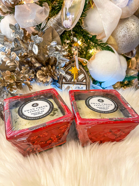 Swan Creek Candle Co Holiday Sm Square  ||  Home for the Holidays