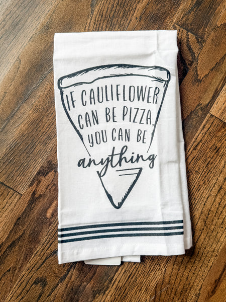 Cauliflower Pizza Tea Towel