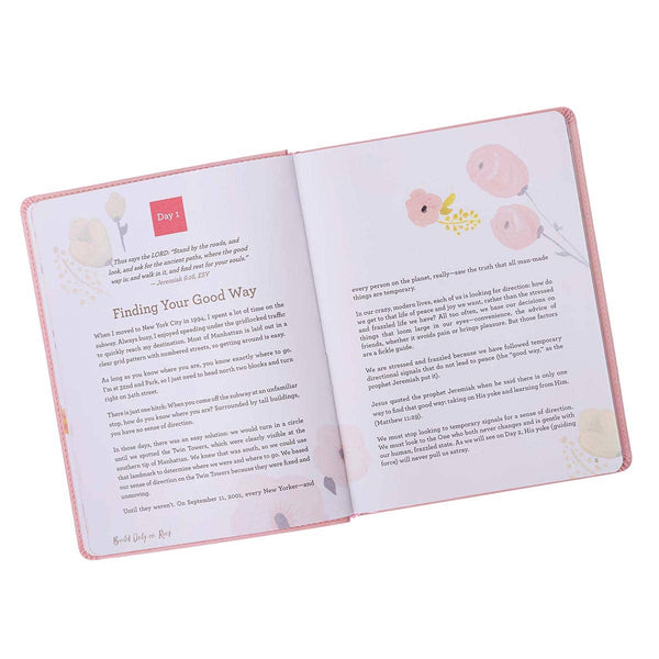 Gift Book Find Rest Faux Leather