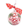 Candy Canes Wishes & Holly Ornament