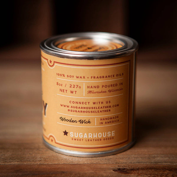 Original Cowboy Soy Candle with Wooden Wick