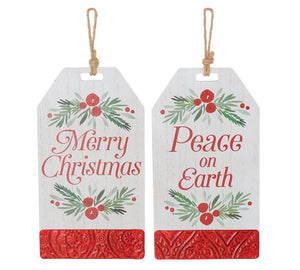 CHRISTMAS ORNAMENT TAG ASSORTMENT