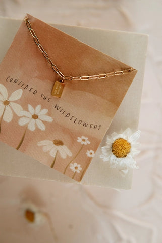 Dear Heart || Do Not Worry Tag Necklace