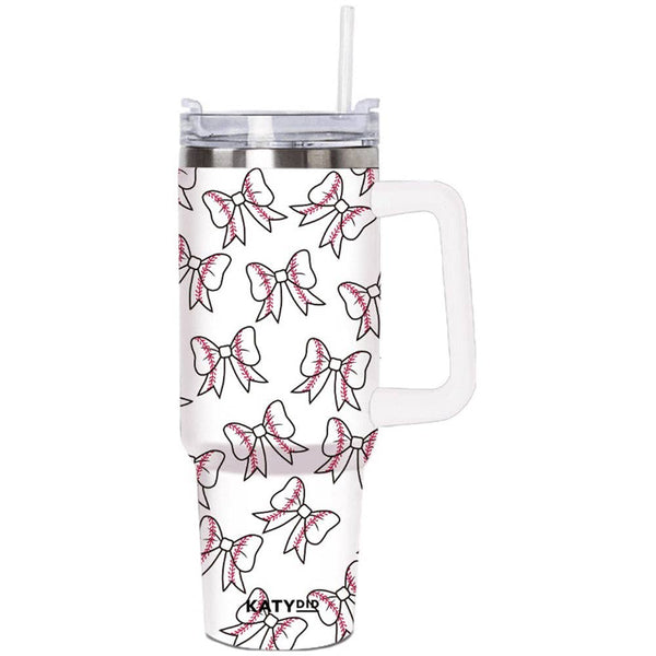 Baseball Bow 40oz Tumbler