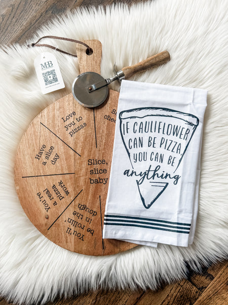 Cauliflower Pizza Tea Towel