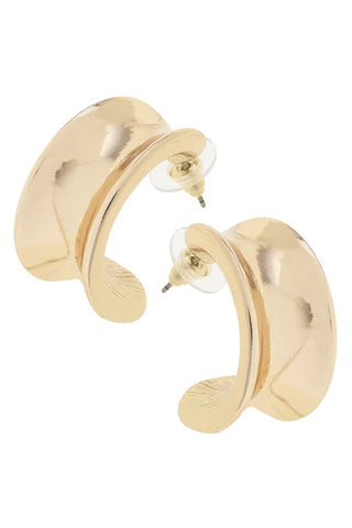 Marjorie Chunky Hoop Earrings  || Gold