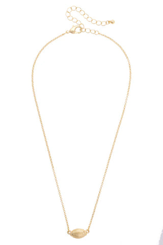 Football Necklace  || Gold