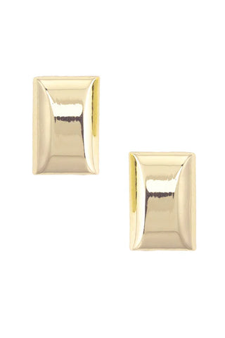 Toulouse Rectangular Arch Earrings  || Gold