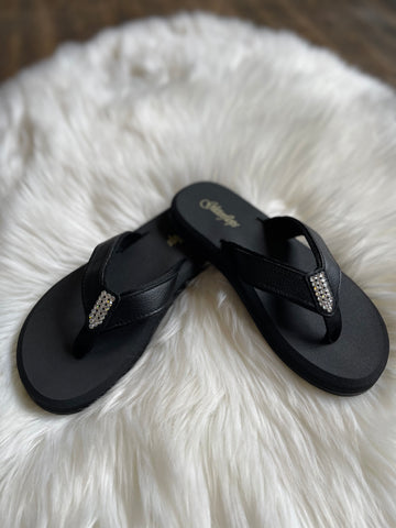 Glitterflops || Simple Pleasures Crystal in Black