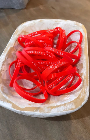 YPIP Team Spirit Bracelets || Red