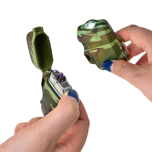 Quad Core Arc Spark Lighter || Camo