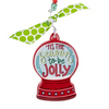 Tis the Season Snowglobe Puff Ornament