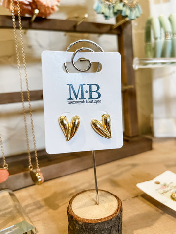 Heart Gold Filled Earrings