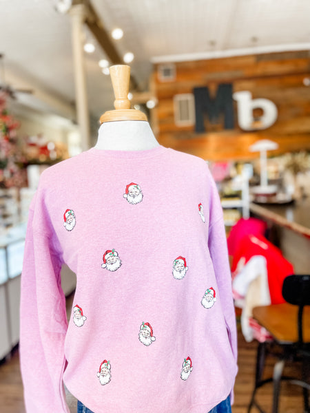 Bubblegum Pink Santa Pullover