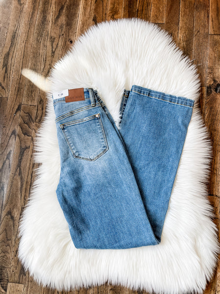 Judy Blue || Shelia High Waist Straight Fit Jeans