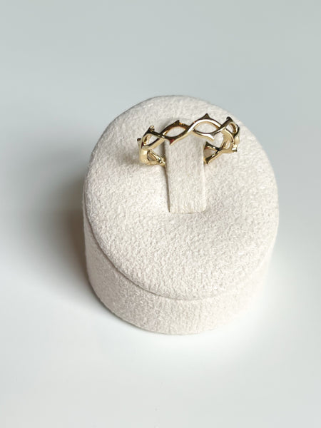 Rizen || Crown of Thorns Band Ring - Gold