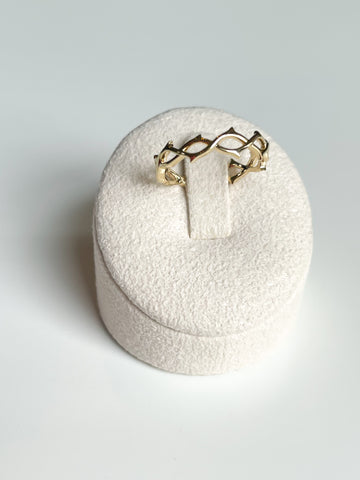 Rizen || Crown of Thorns Band Ring - Gold