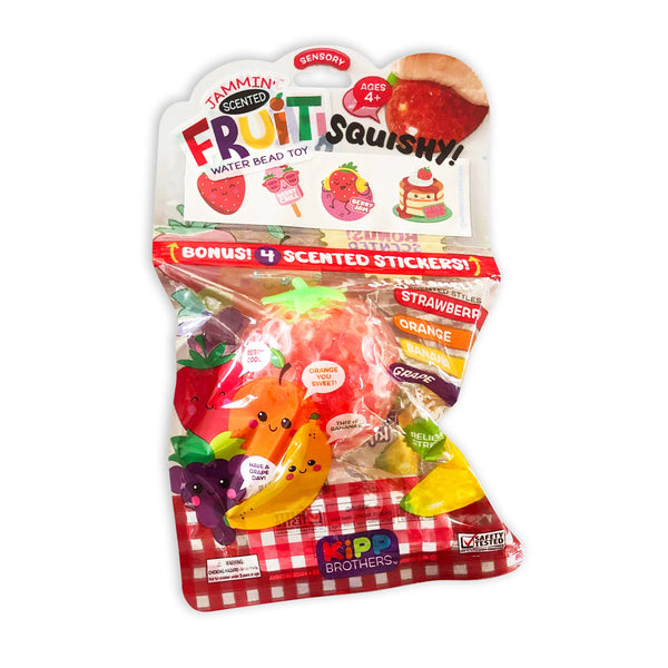 SO MUCH FUN! SCENTED FRUIT BEADBALL WITH STICKERS