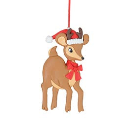 RETRO REINDEER JINGLE ORNAMENT