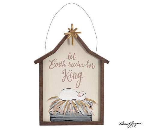 LET EARTH RECEIVE HER KING WALL HANGING