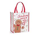 JOLLY GINGERBREAD MESSAGE TOTE