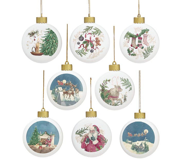 Night Before Christmas Ornament Set - LED