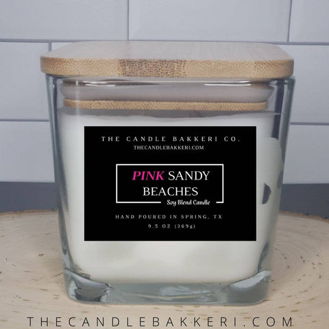 Pink Sandy Beaches Candle || 9.5oz