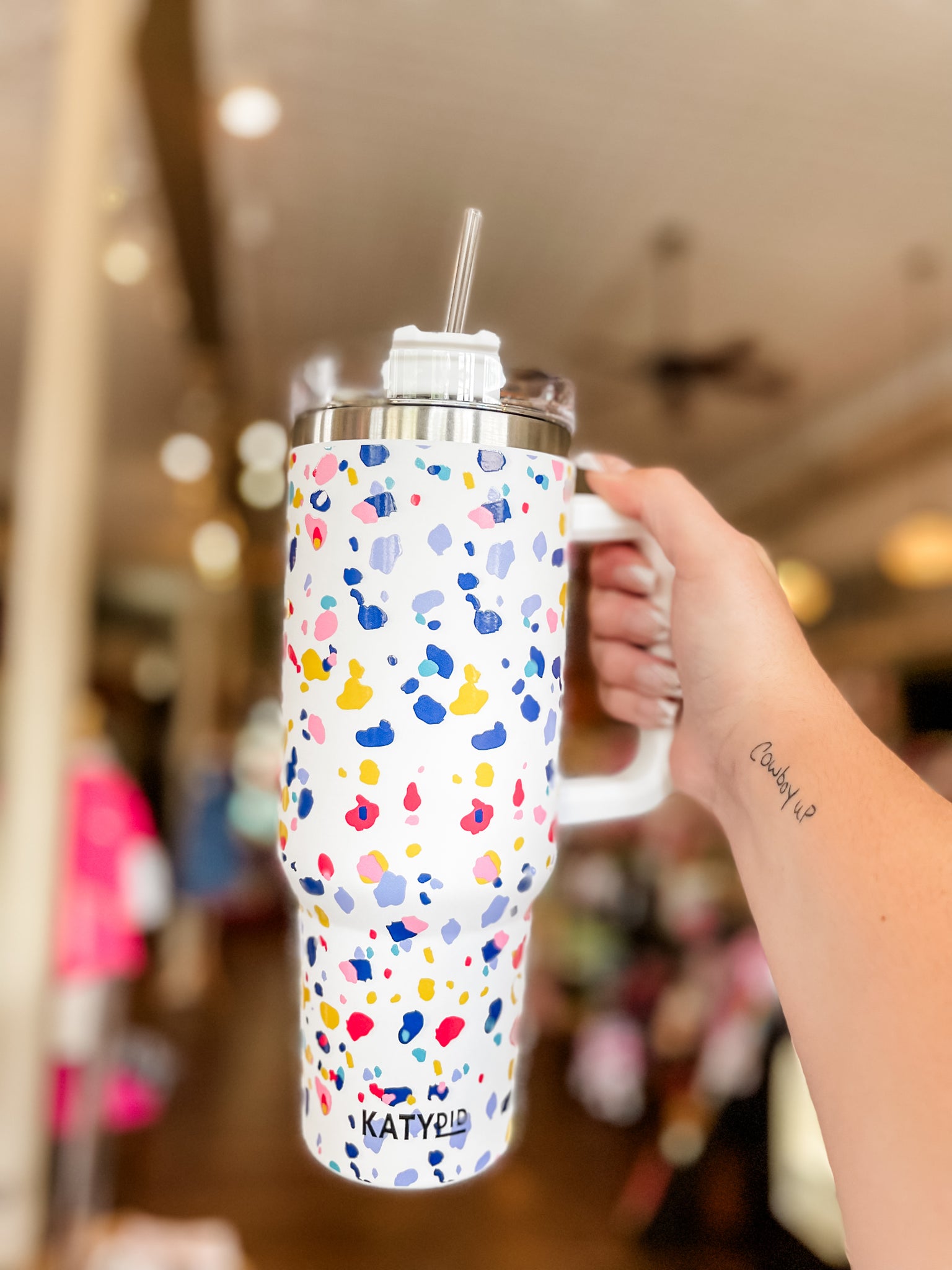 Confetti Print 40oz Tumbler