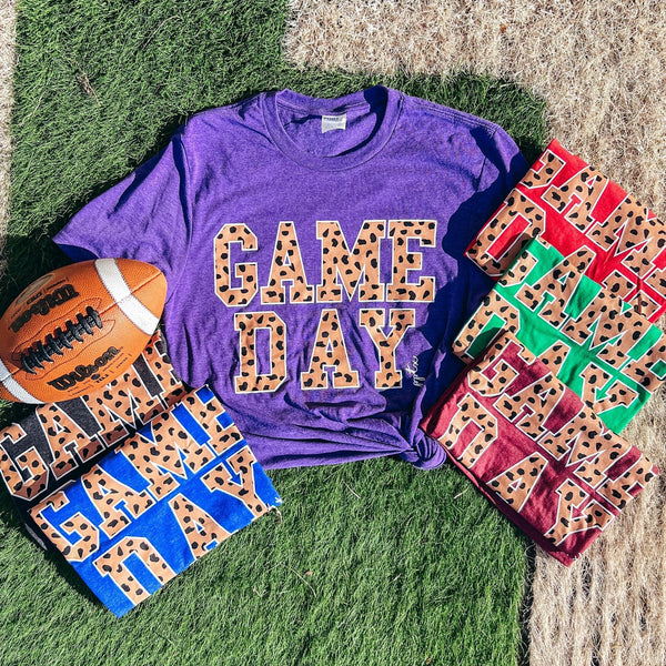 Spotted GAME DAY Tee || Blue