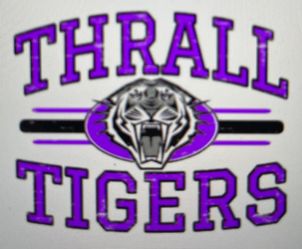 SS Vintage Logo Ash Grey Crew Neck Tee || Thrall Tigers PRE-ORDER
