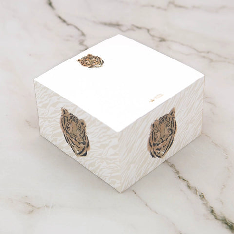 Easy Tiger Note Cube White / Gold 3x3