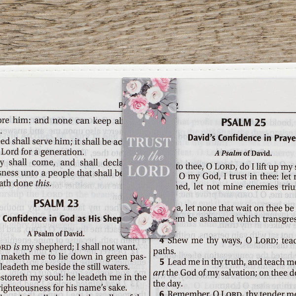 Magnetic Bookmark Set Pink Roses
