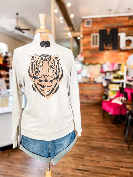 Easy Tiger Crew Neck Sweatshirt - Oatmeal
