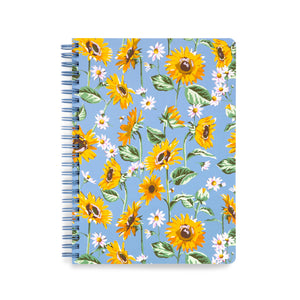 Sunflower Sky Mini Notebook with Pocket