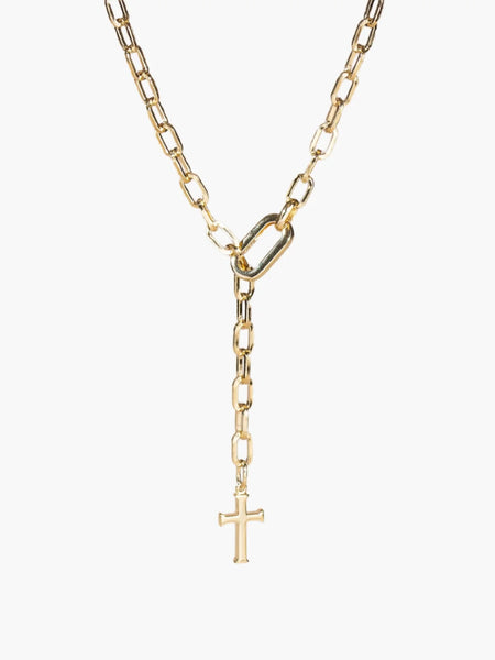 Rizen || Chain Breaker Convertible Wrap Y Necklace - Gold